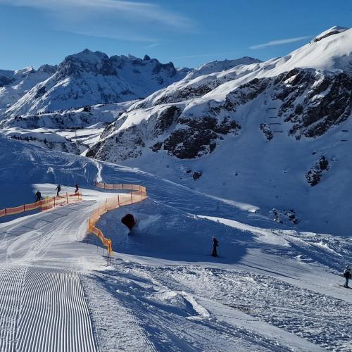 schöne Skipiste